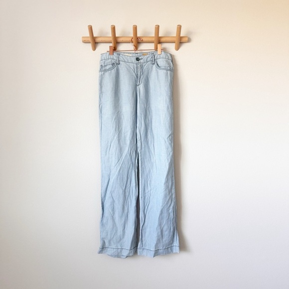 Anthropologie Denim - Pilcro Chambray Tencel and Linen Blend Jeans